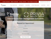 Tablet Screenshot of newbridgespine.com